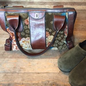 Fossil Tapestry Satchel